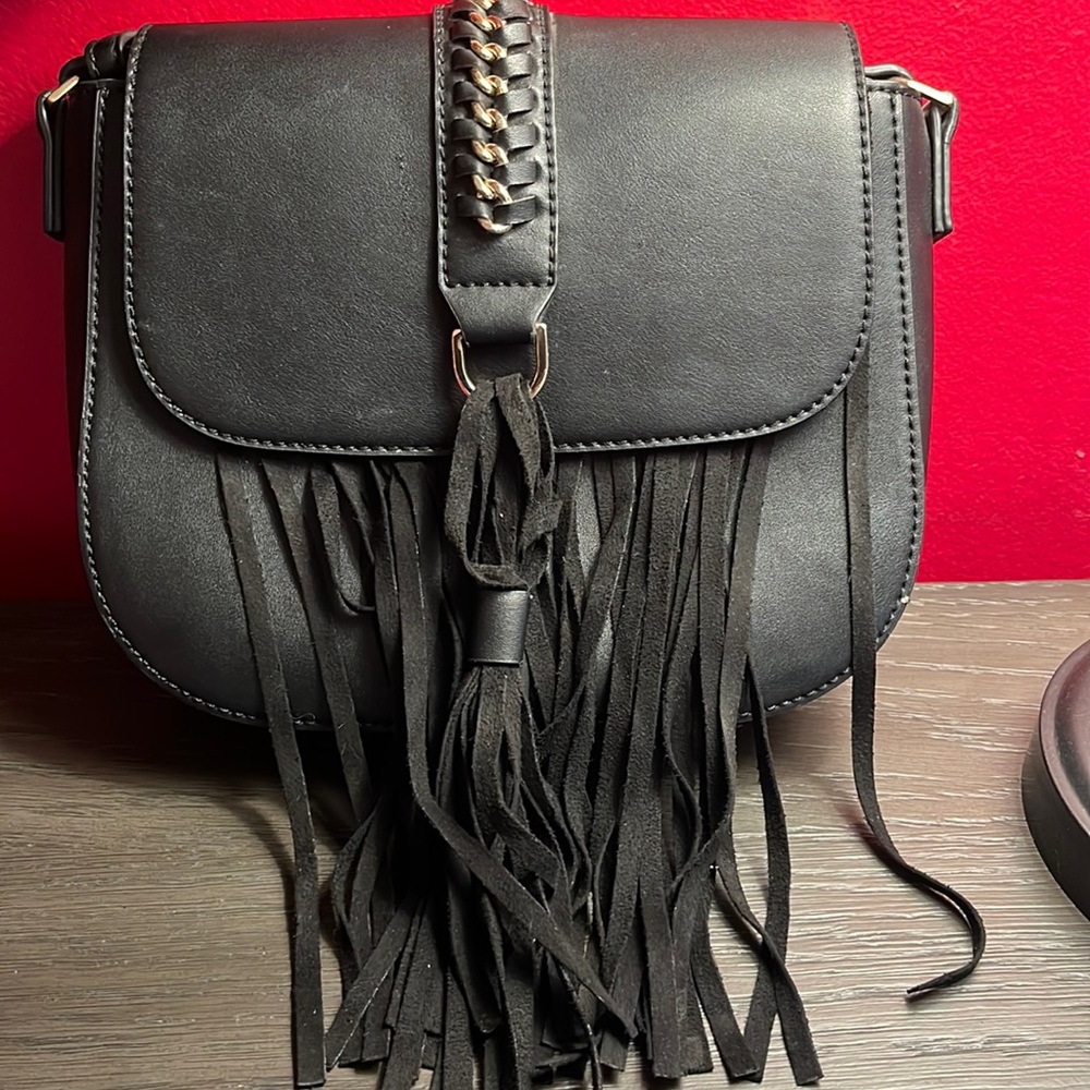Republic of Aces Indigo Saddle Bag in black